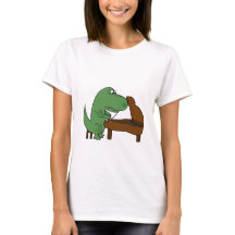 Dinosaurio divertido de T-Rex que juega el piano