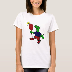 Camiseta Dinosaurio divertido de T-Rex que juega Pickleball