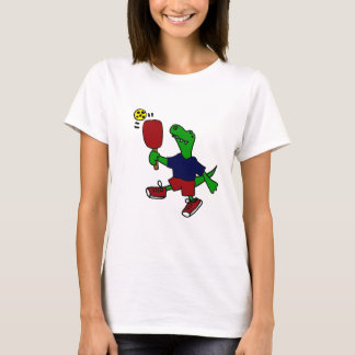 Camiseta Dinosaurio divertido de T-Rex que juega Pickleball