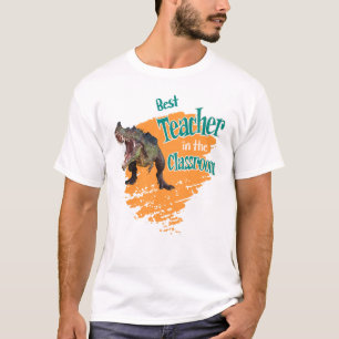Camiseta Dinosaurio Divertido Mejor Profesor en la Clase 