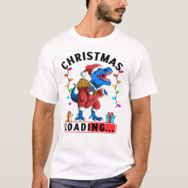 Camiseta Dinosaurio Divertido Navidad T Rex Regalos Fiesta