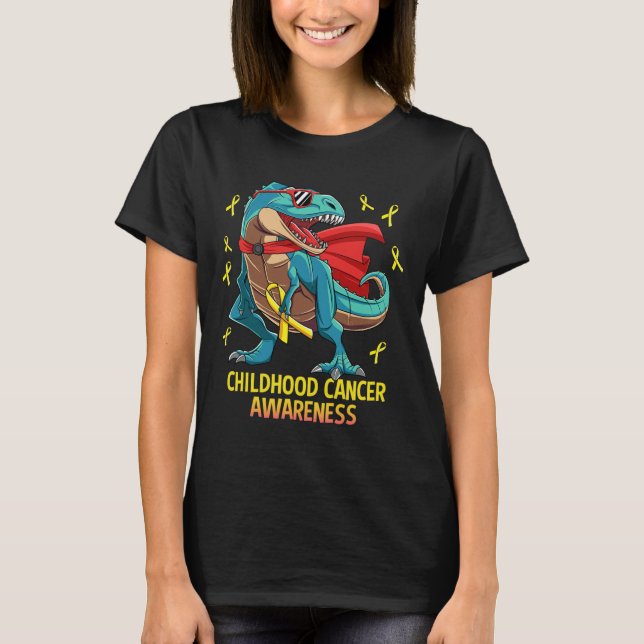 Camiseta Dinosaurio divertido T-Rex Niños con conciencia so (Anverso)