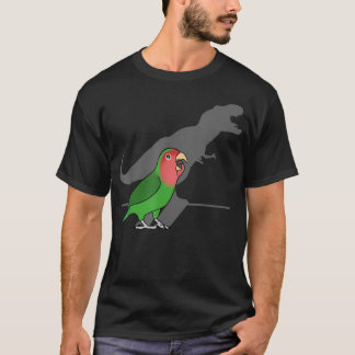 Camiseta Dinosaurio Divertido T-Rex Sombra Cara Rosada Verd