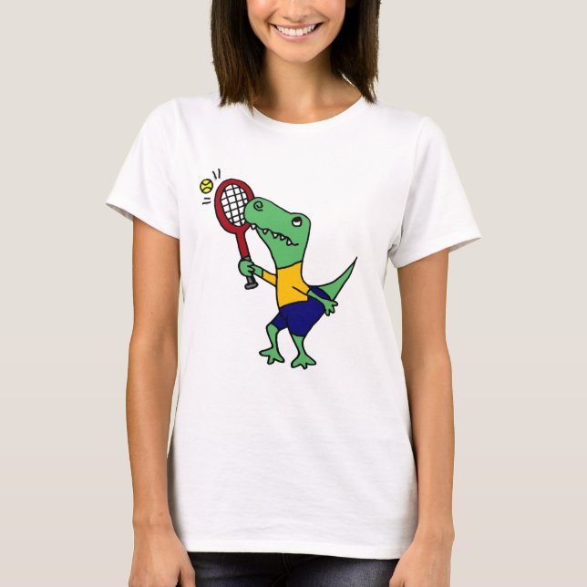 Camiseta Dinosaurio divertido ULTRAVIOLETA de T-Rex que (Anverso)