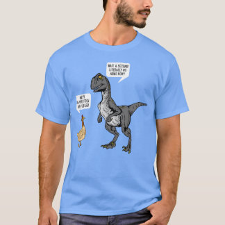 Camiseta Dinosaurio Divertido Y Pollo Re Frase De Pollo Niñ
