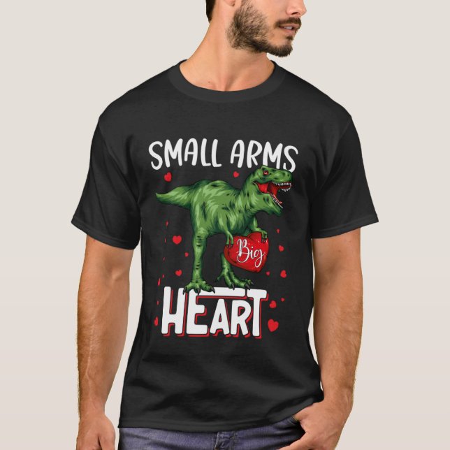 Camiseta Dinosaurio el día de San Valentín Amor Tyrannosaur (Anverso)