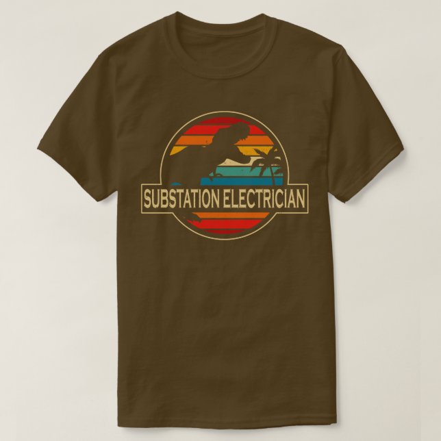 Camiseta Dinosaurio eléctrico de subestación (Diseño del anverso)