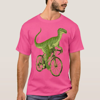 Camiseta Dinosaurio en bicicleta