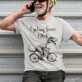 Camiseta Dinosaurio en bicicleta Dino Bicicleta Viejo Biker