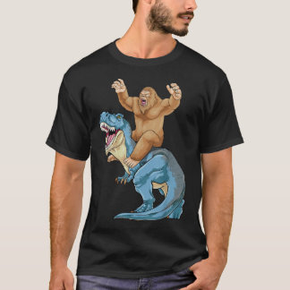 Camiseta Dinosaurio en bicicleta T Rex Cute Sasquatch Dino