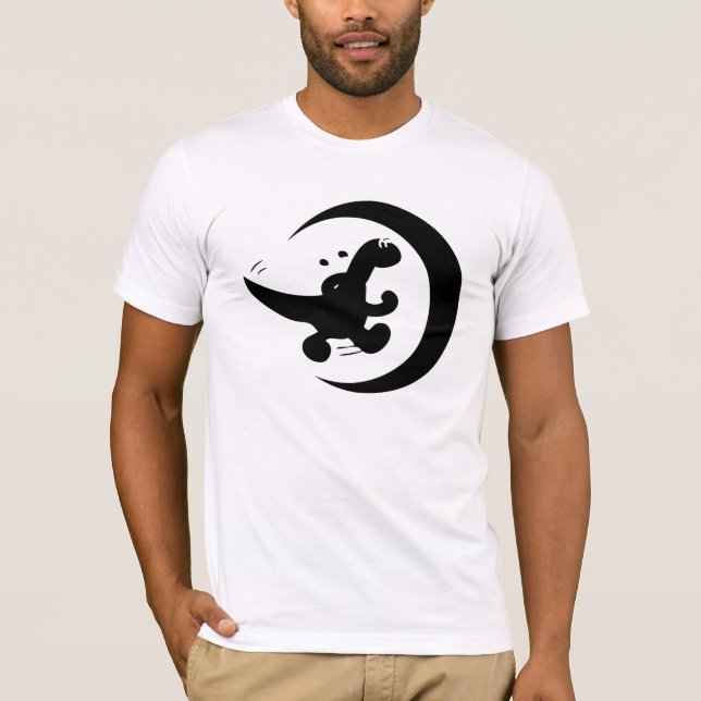 Camiseta Dinosaurio en funcionamiento (Anverso)