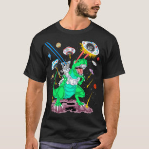 Camiseta dinosaurio en gatos
