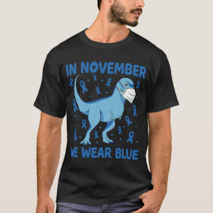 Camiseta Dinosaurio En Noviembre Usamos Niño Con Diabetes A