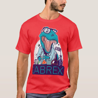 Camiseta Dinosaurio en tubos húmedos de prueba química de L