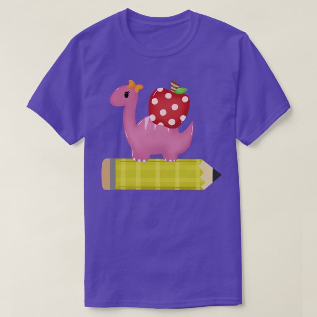 Camiseta dinosaurio escolar 1 (Diseño del anverso)