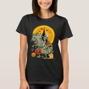 Camiseta dinosaurio esqueleto Halloween