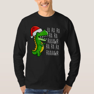 Camiseta Dinosaurio Fa Ra Ra Ra Rawr Rex Navidad Xmas Niños