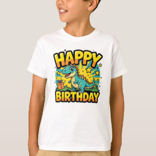 Camiseta Dinosaurio feliz cumpleaños