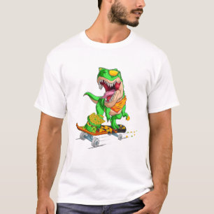 Camiseta Dinosaurio Feliz Día de St Pat Trex Dino St Patric