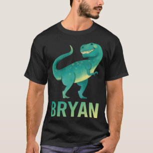 Camiseta Dinosaurio feliz - Nombre de Bryan