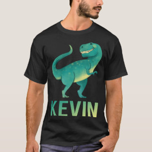 Camiseta Dinosaurio feliz - nombre Kevin