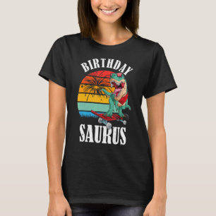 Camiseta Dinosaurio festivo de cumpleaños