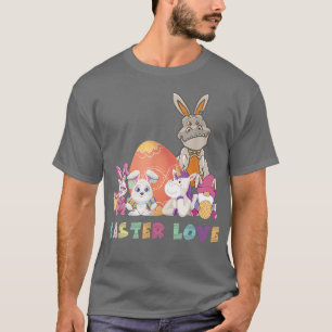 Camiseta Dinosaurio Gato Unicornio de Semana Santa Familly