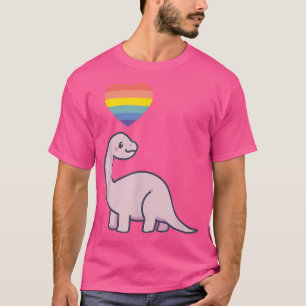 Camiseta Dinosaurio gay Bandera del Orgullo LGBTQ Lesbiana