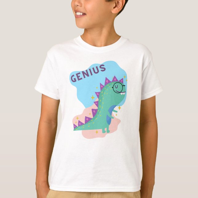 Camiseta Dinosaurio GENIUS (Anverso)