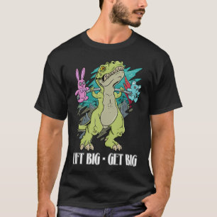 Camiseta Dinosaurio gimnasio: Levantar alto, hacerse grande