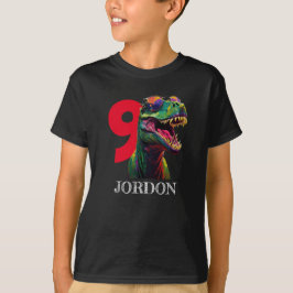 Camiseta Dinosaurio Guay 9º cumpleaños