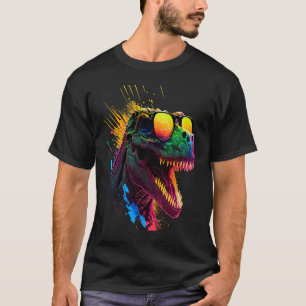 Camiseta Dinosaurio Guay con gafas de sol lagarto prehistór