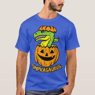 Camiseta Dinosaurio Halloween Calabaza de calabaza