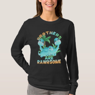 Camiseta Dinosaurio Hermano 3 Hermanos Gran Pequeño Rawar M