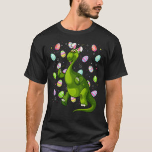 Camiseta Dinosaurio Huevo de Pascua Gracioso Brontosaurus P
