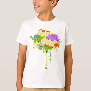 Camiseta Dinosaurio Imprimible Lindo Personalizable