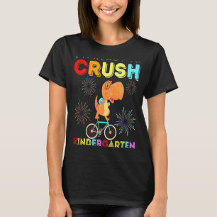 Camiseta Dinosaurio Infantil Estoy Listo Para Destruir Bici