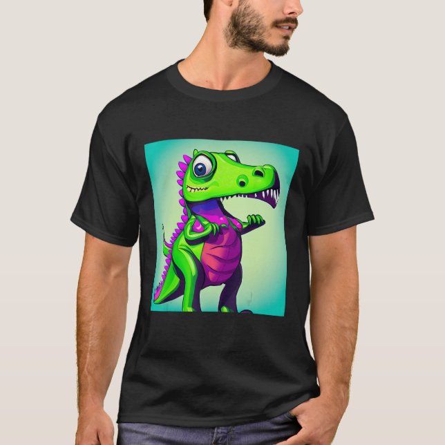 Camiseta Dinosaurio infantil lindo cumpleaños de dinosaurio (Anverso)