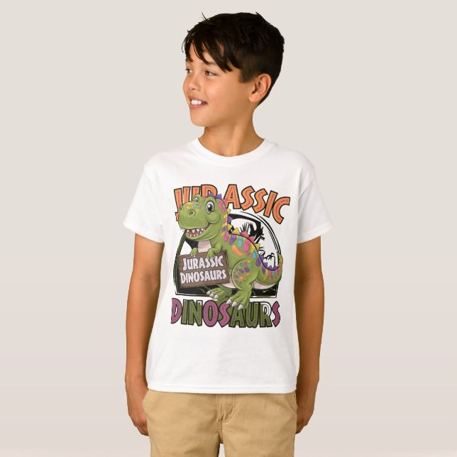 Camiseta dinosaurio jurásico (Anverso completo)