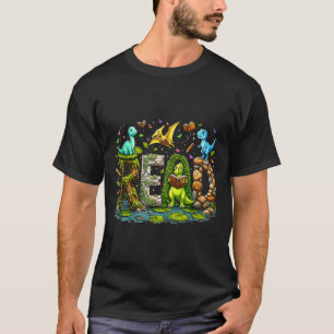 Camiseta Dinosaurio leyendo divertido t rex dino amante de 