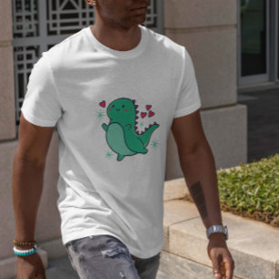 Camiseta Dinosaurio lindo con corazón