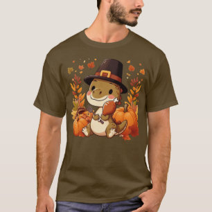Camiseta Dinosaurio lindo de acción de gracias