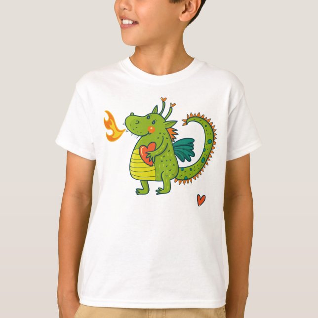 Camiseta Dinosaurio lindo del bebé (Anverso)