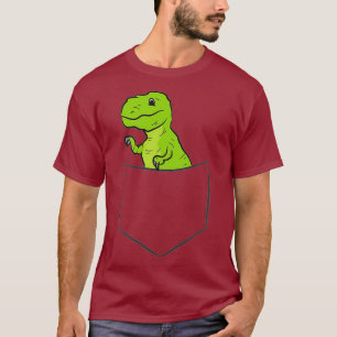 Camiseta Dinosaurio lindo en Pocket Funny Dinosaur