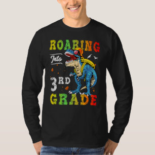 Camiseta Dinosaurio lindo vuelve a ser profesor de tercer g