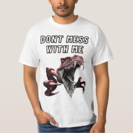 Camiseta dinosaurio loco - no se metan conmigo