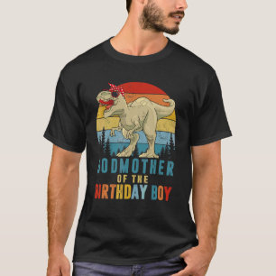Camiseta Dinosaurio Madrino Del Niño De Cumpleaños Que Coin