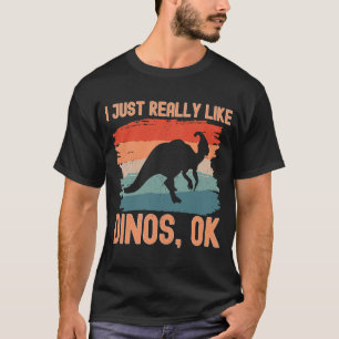Camiseta Dinosaurio Me Gusta Realmente Dinos Ok 2