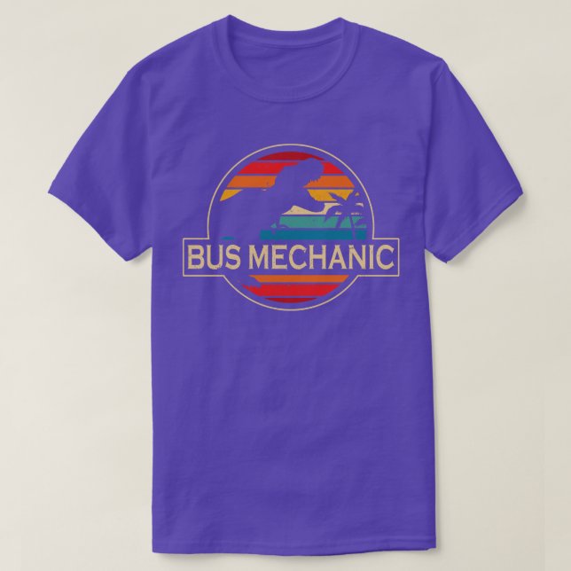Camiseta Dinosaurio mecánico de autobuses (Diseño del anverso)