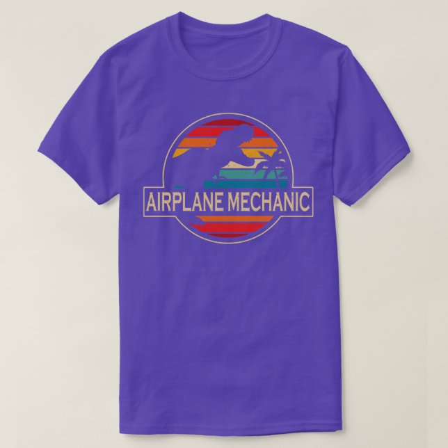 Camiseta Dinosaurio mecánico del avión (Diseño del anverso)